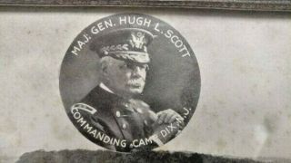 Mag Gen Hugh L Scott Commanding - Camp Dix Nj - Davis Photo Co Framed Panoramic