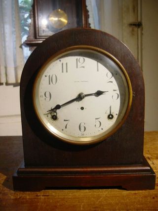 Antique Rare Seth Thomas 1921 " Outlook " No.  1 Mahogany Mantel Clock