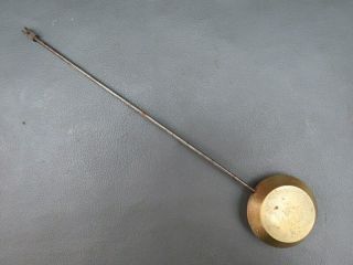 Large Antique French Brass And Metal Clock Pendulum - Spares Parts