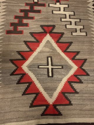 Antique 1800’s Native American Navajo Hand Knit Rug 2