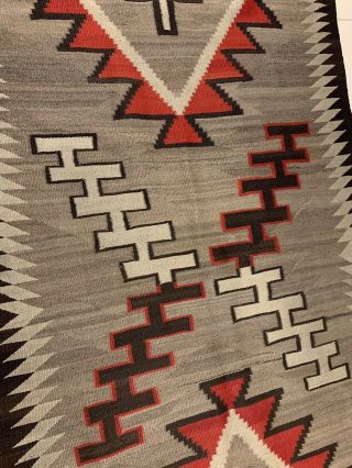 Antique 1800’s Native American Navajo Hand Knit Rug 4