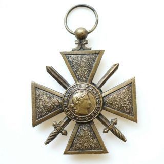 France / French Ww2 Croix De Guerre Medal 1939 - 1940