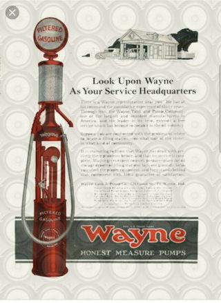1917 Wayne 276 visible 5 gallon clock face gas pump,  collectibles,  antique 4