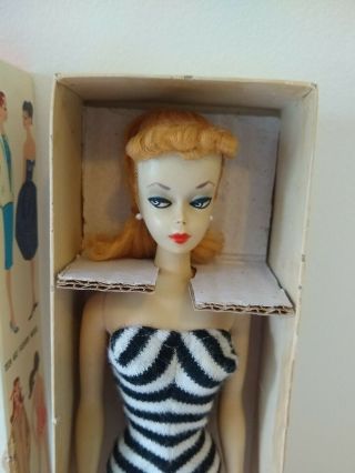 Vintage 2 Barbie Number Two Ponytail Blond Tm Body Box Booklet Rare Htf