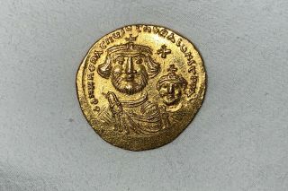 Heraclitus And Constantine Ancient 24 Kt Gold Coin 3