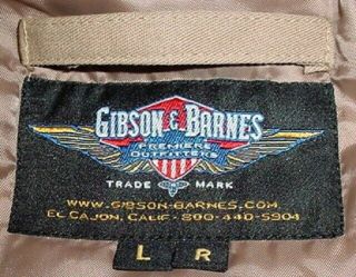 Gibson & Barnes CWU - 45 Type Tan Flight Jacket - Large 4