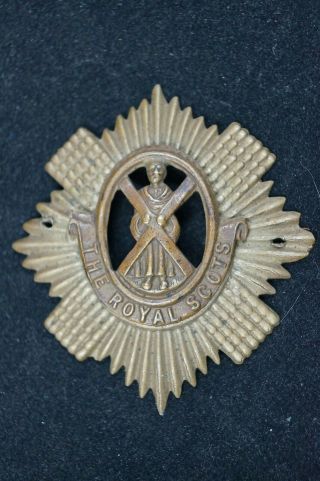 Ww1 Era British Royal Scots Cap Badge