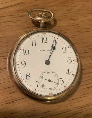 Waltham Pocket Watch Warranted Gold Filled 1905 15 Jewels
