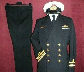 Vintage Royal Australian Navy Officer Uniform With Cap / Hat Ran 90 