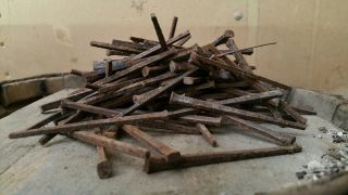 3.  0 " Old Square Iron Nails 1800s 100cnt