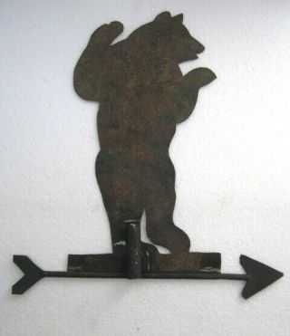 Vintage Iron Bear Weather Vane.  Weathervane