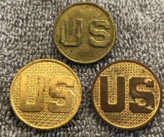 Ww1 Enlisted Soldiers Collar Us Pin United States Army Military Pin