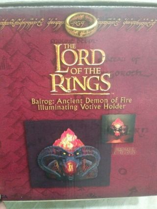 Neca Lord Of The Rings Balrog Illuminating Votive Holder Ancient Demon Of Fire 3