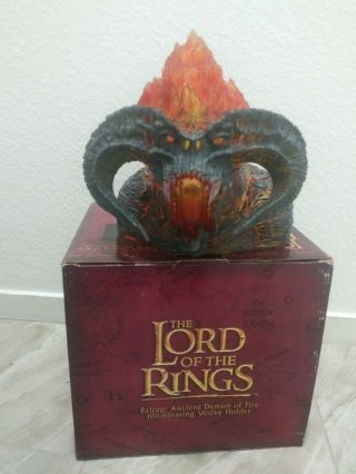 Neca Lord Of The Rings Balrog Illuminating Votive Holder Ancient Demon Of Fire 5