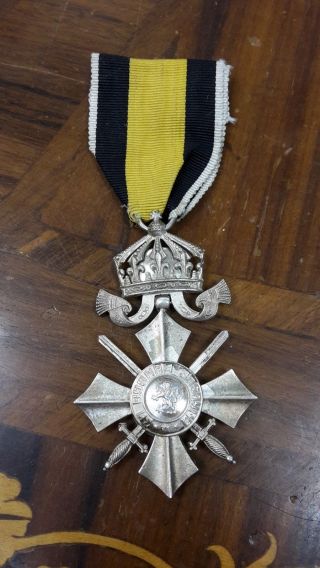 Rr Very Rare Old Regency Order For Military Merit 6th Class With Crown Wwii