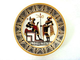 GIUSTINIANI ITALIAN PORCELAIN SNAKE HANDLE ANCIENT EGYPTIAN FIGURE CUP & SAUCER 7