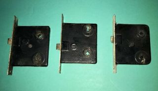3 Vintage Mortise Door Locks