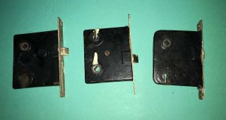 3 Vintage Mortise Door Locks 2