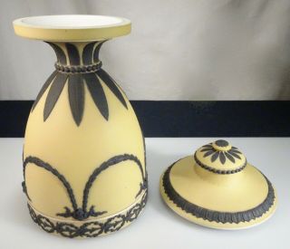 Antique Wedgwood Yellow Jasper Dip Covered Neoclassical Jar Urn - 56596 10