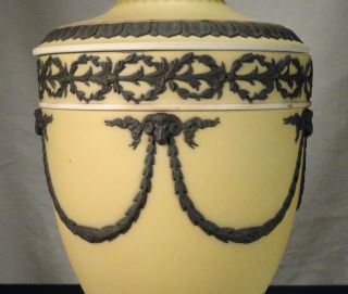 Antique Wedgwood Yellow Jasper Dip Covered Neoclassical Jar Urn - 56596 4