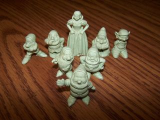 Vintage Marx Disney Figurines Snow White And Seven Dwarfs
