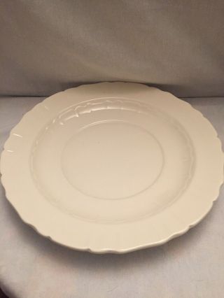 VINTAGE WEST GERMAN WHITE IRONSTONE SOUP TUREEN W/ SPILL PLATE & LADLE RARE FIND 5