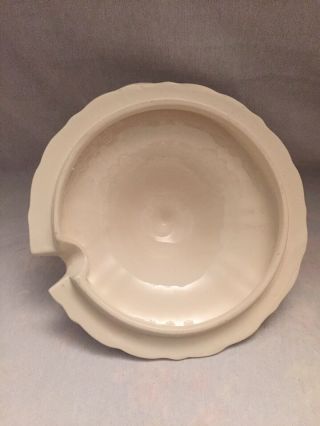 VINTAGE WEST GERMAN WHITE IRONSTONE SOUP TUREEN W/ SPILL PLATE & LADLE RARE FIND 6