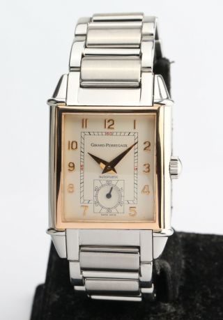 Girard - Perregaux Vintage 1945 Ref 2594 Automatic Steel & Rose Gold Wristwatch 6