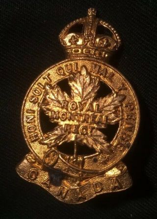 Cef 14 Royal Montreal Regiment Canada Cap Badge Wwi Rmr Canadian Ww1 C.  E.  F.