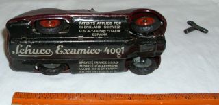 SCHUCO OF GERMANY EXAMICO 4001 BMW CONVERTIBLE TIN WIND UP TOY WITH KEY 2