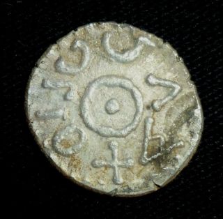 MEROVINGIAN Ancient Coin - Silver Denier - Circa 700 AD  - 134 2