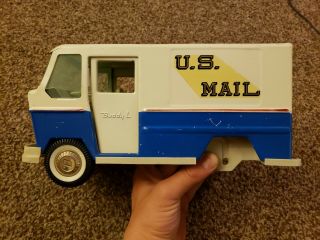 Vintage Tonka ‘us Mail’ Toy Truck Buddy L Tin Steel Metal Diecast Toy Van Car