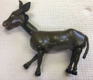Rare Antique Schoenhut Wood Circus Donkey,  Mule,  Burro - Toy - Complete &