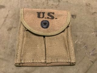 16r Wwii Us M1 Carbine Rifle Butt Stock Ammo Pouch - Od 3