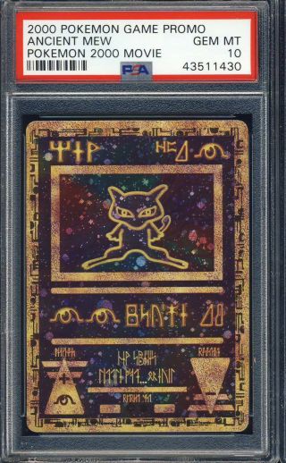 2000 Pokemon Game Movie Promo 2000 Ancient Mew Psa 10 430