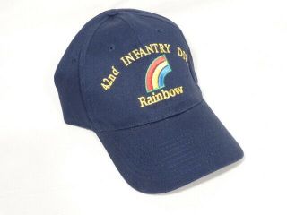 Vintage Military Us Army 42nd Infantry Division Rainbow Cap Hat