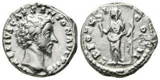 Marcus Aurelius As Caesar 139 Ad.  Exquisite Denarius.  Ancient Roman Silver Coin.