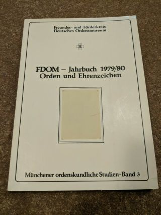 Fdom - Jahrbuch 1979/80 - Orden Und Ehrenzeichen,  Band 3