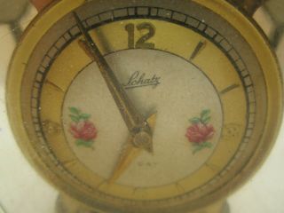 Vintage German Schatz Brass Anniversary Clock 2