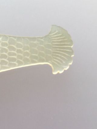 FINE ANTIQUE CHINESE MOTHER OF PEARL LUCKY FISH GAMING COUNTER CHIP MARKER 4