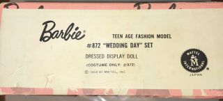 Wedding Day 972 Pink Silhouette Dressed Box Store Display Ponytail 4 Barbie 11