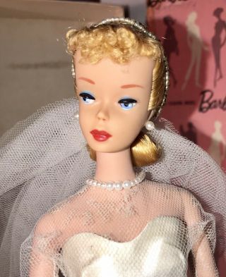 Wedding Day 972 Pink Silhouette Dressed Box Store Display Ponytail 4 Barbie 2