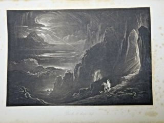 1827 Paradise Lost Milton JOHN MARTIN 24 Mezzotints First Edition ANTIQUE 11