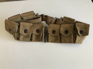 Ww1 Us Army/usmc Ammo Belt,  Dated June 1918,  H.  D&co Un - Issued