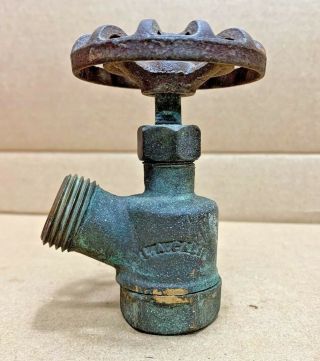 Antique Vintage Champion Brass Garden Hose Water Spigot Faucet Knob Steampunk