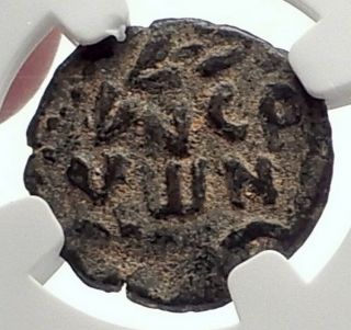Biblical Jerusalem Saint Paul NERO PORCIUS FESTUS Ancient Roman Coin NGC i70641 2