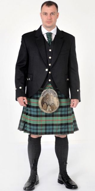 Ex Hire 8 Yard Wool Ancient Colquhoun 8 Yard Scottish Kilt A1 Cond Many Sizes