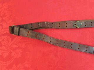 US WW1 OR EARLIER SPRINGFIELD RIFLE LEATHER SLING 6