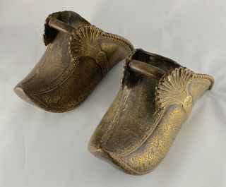 Antique Spanish Solid Brass Stirrups