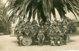 Ww1 82nd Infantry Division 319tg Field Artillery Band Group Photograph